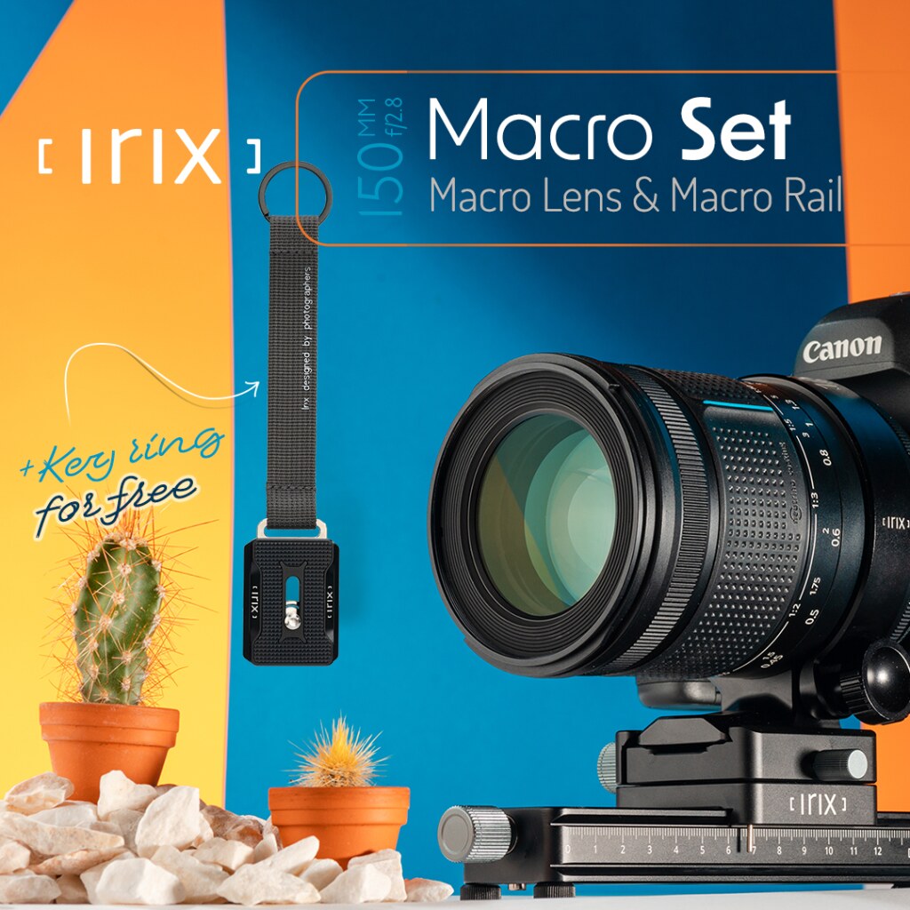 Irix 150mm f/2.8 Dragonfly + Macro Rail 180 + Key Ring